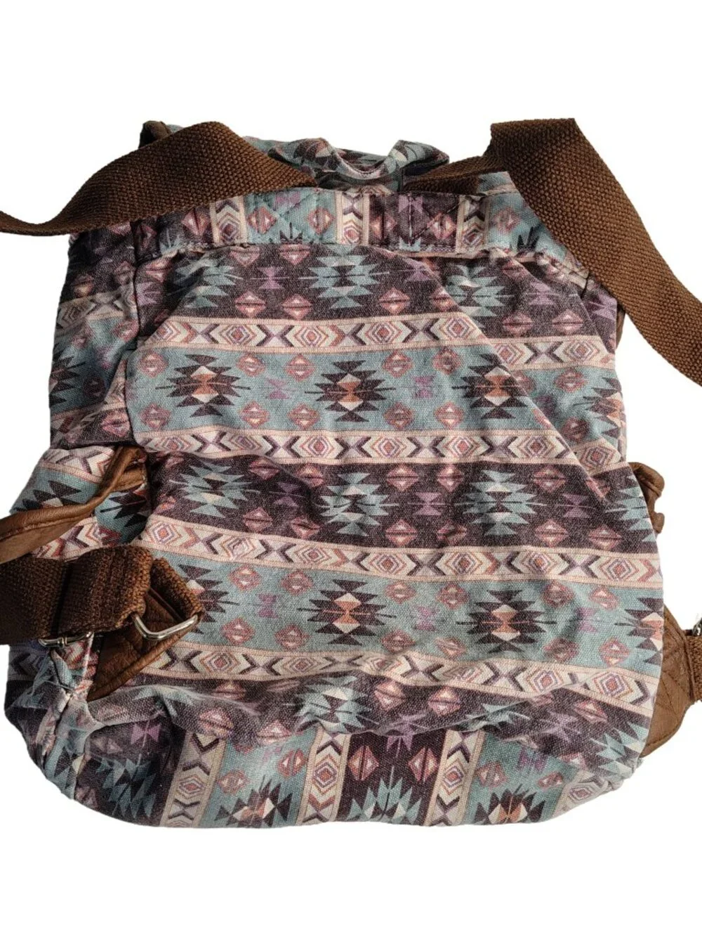 Women's Small Multicolored Southwestern Tribal Themed Backpack By C-Z Creationz